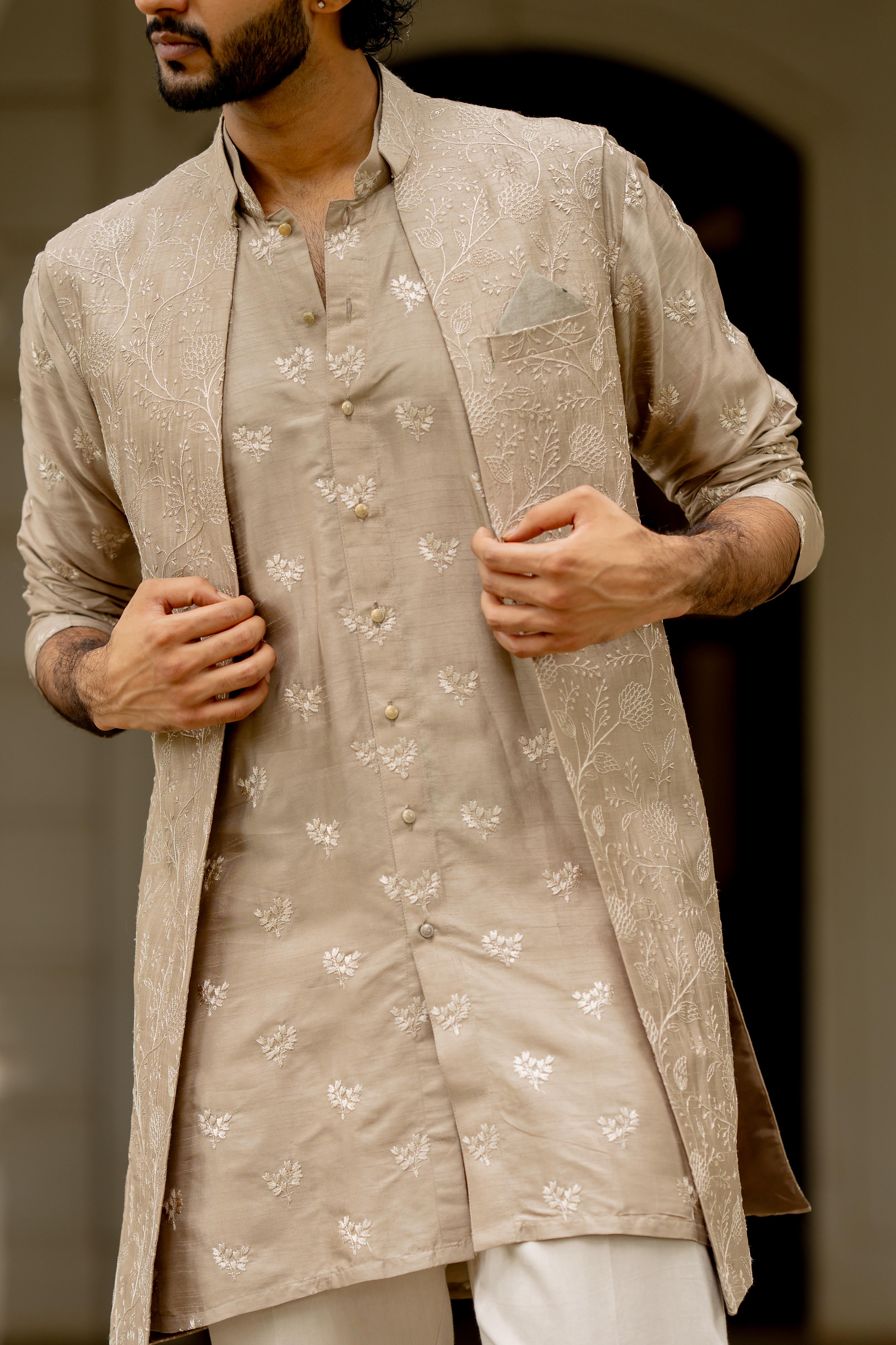 Sepia Tusser Silk Ensemble