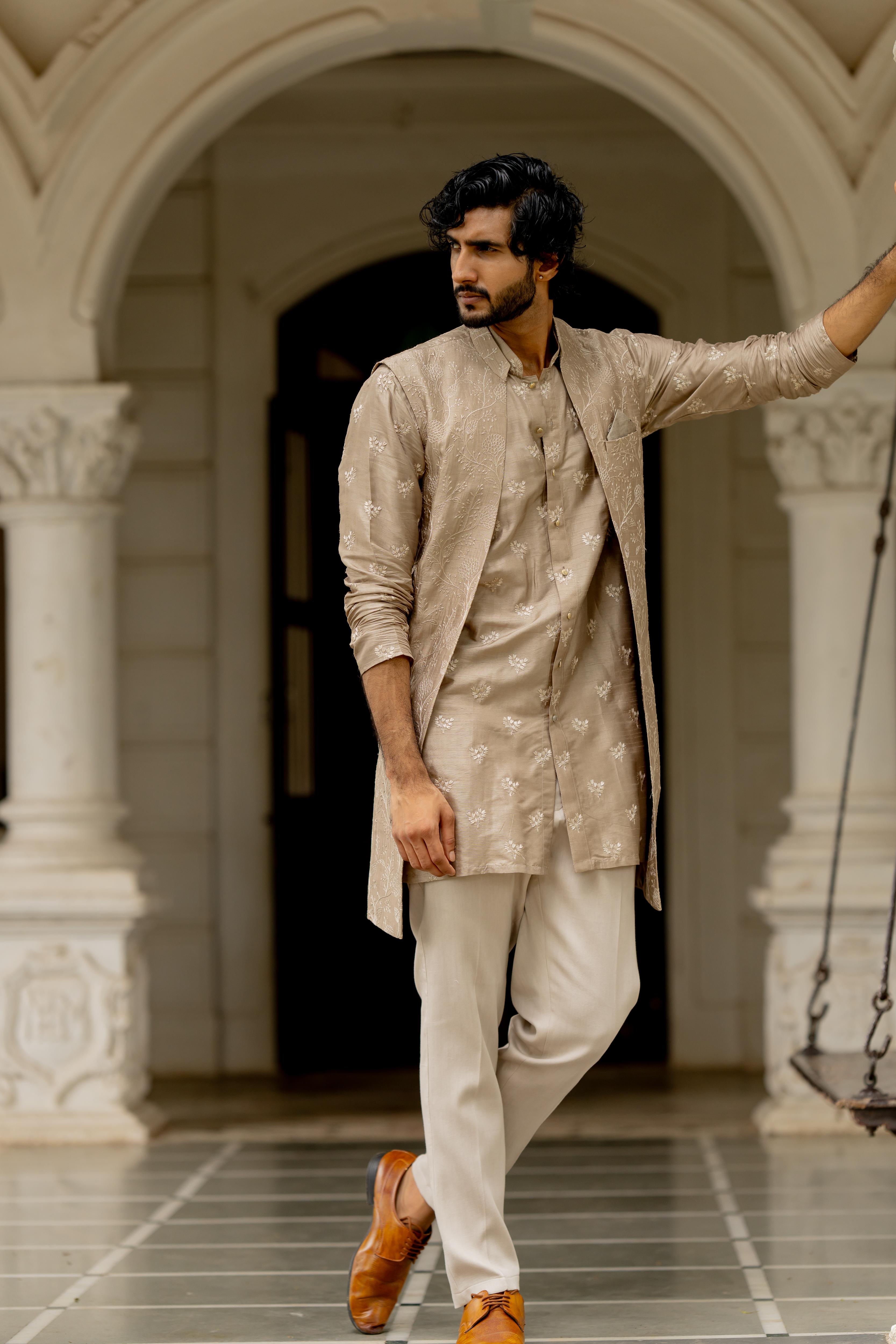 Sepia Tusser Silk Ensemble