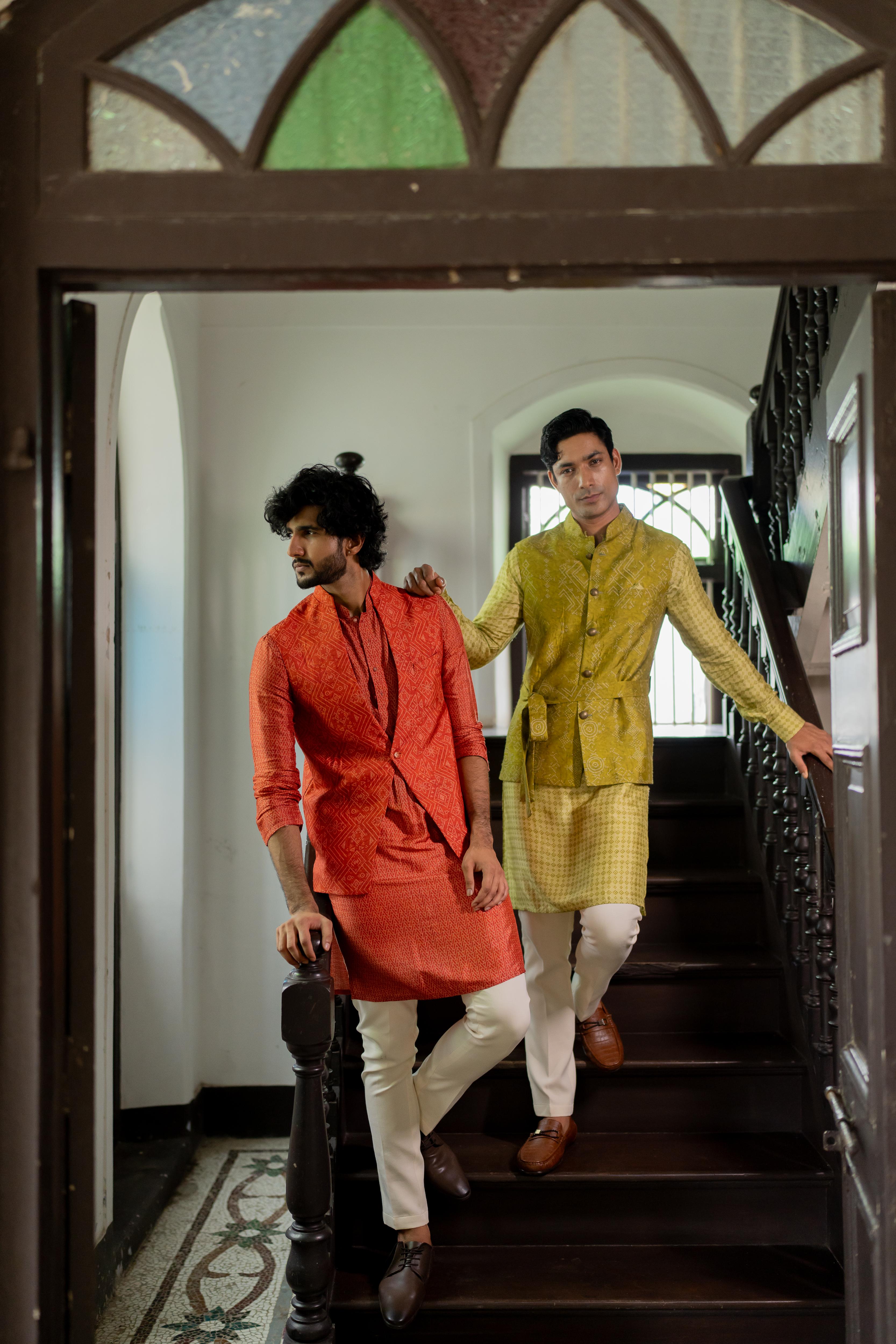 Yam Orange Digital Printed Ensemble