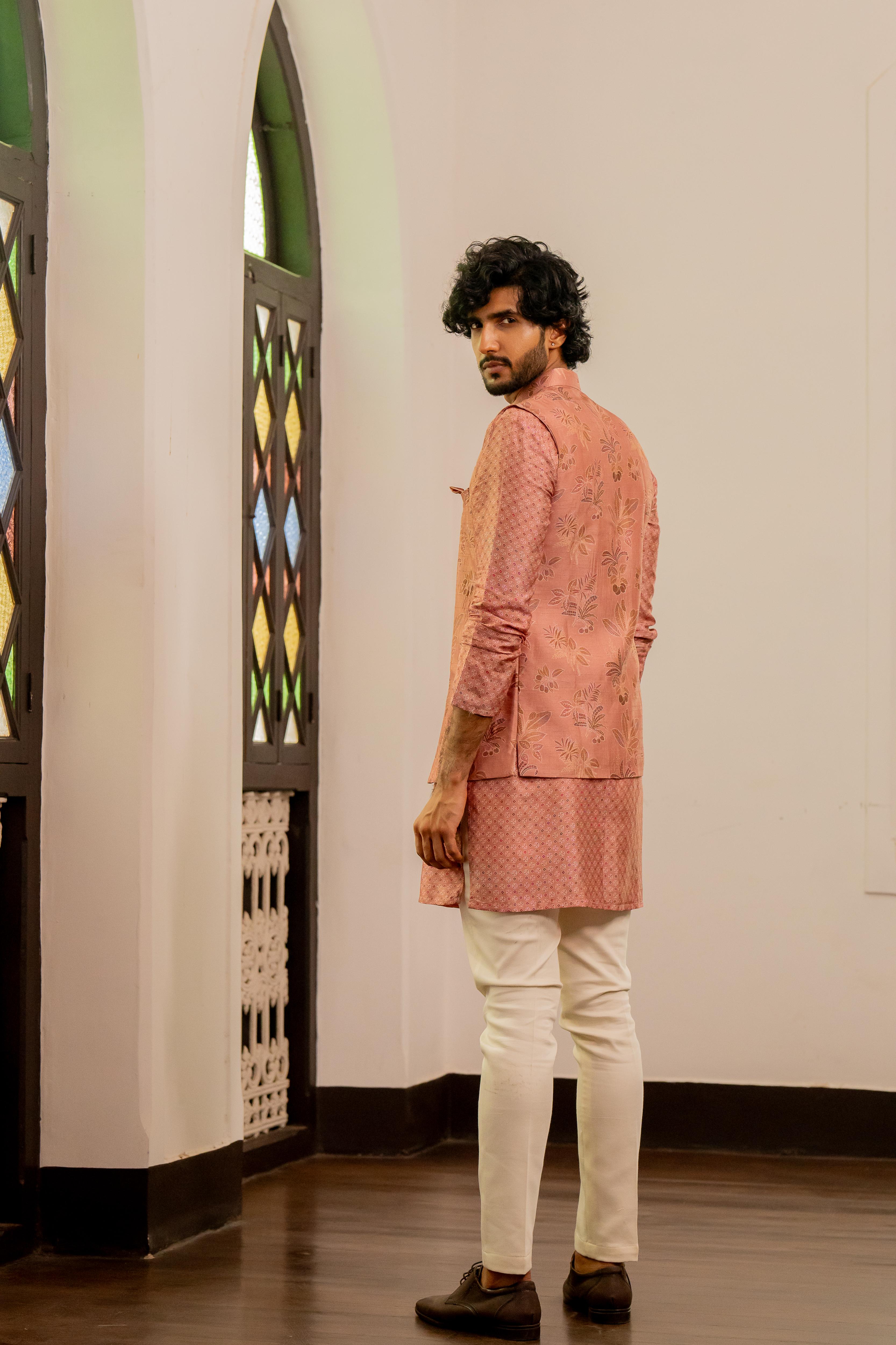Dusty Pink Digital Printed Ensemble