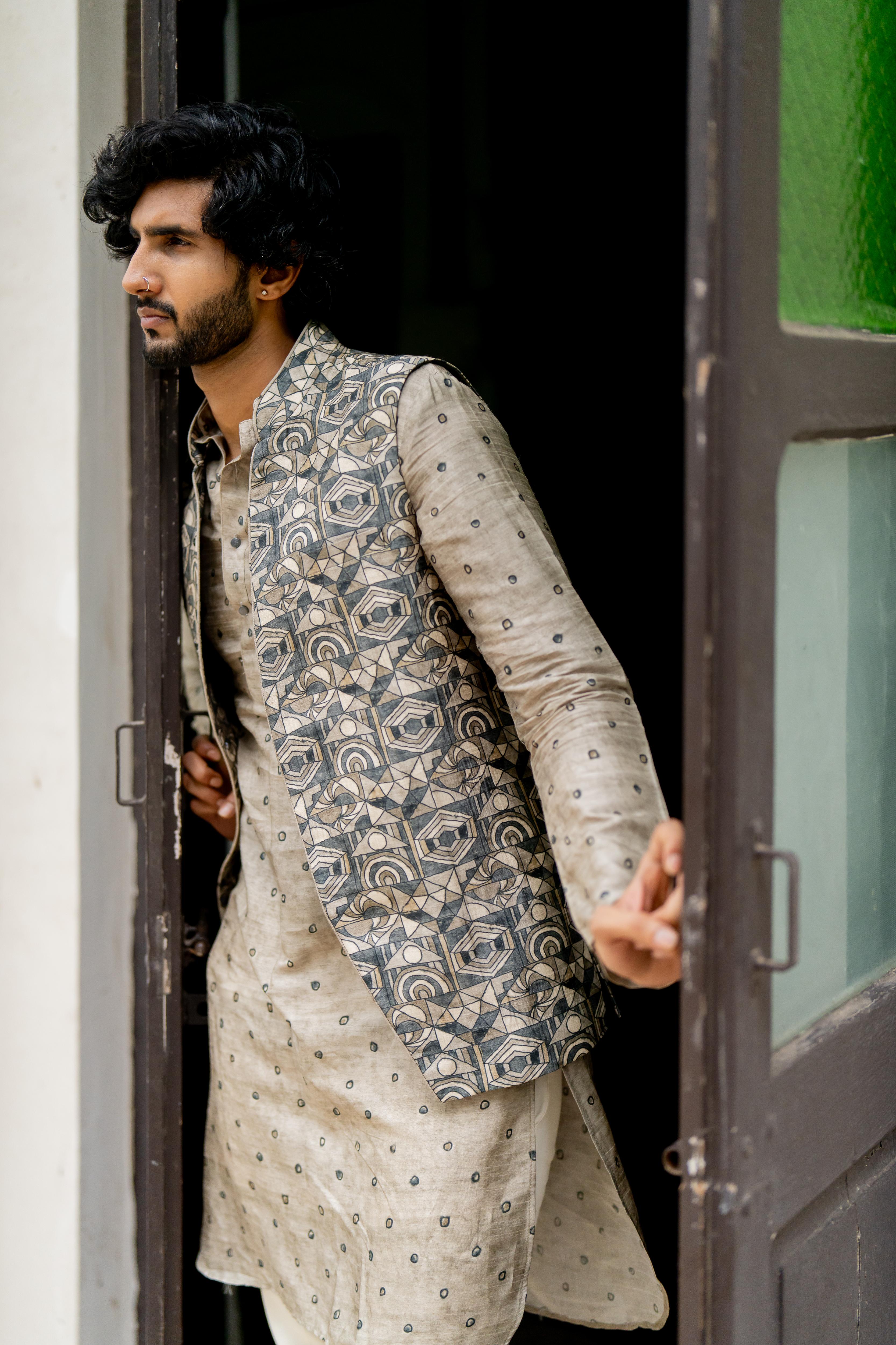 Grey Digital Printed Ensemble