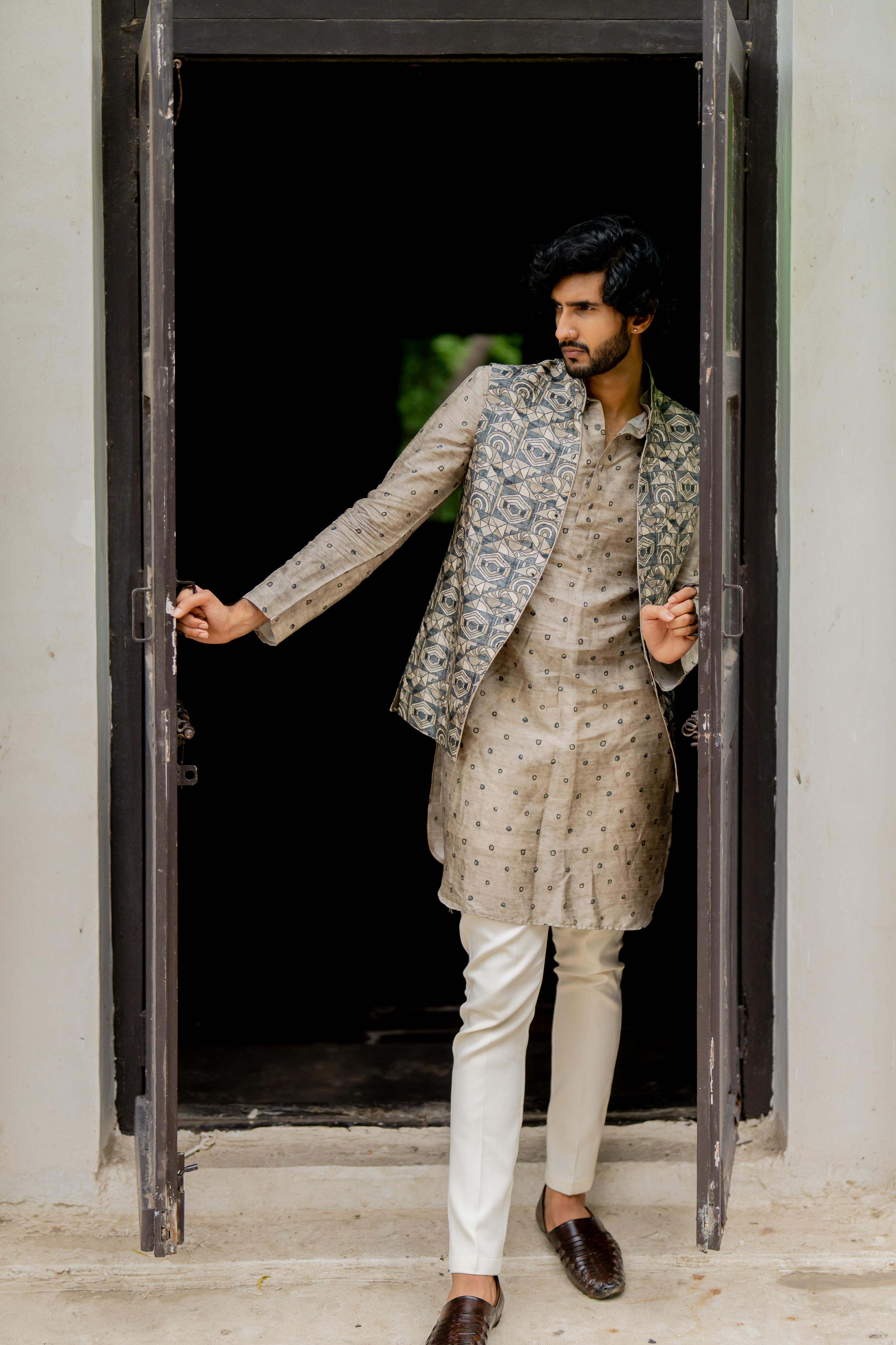 Grey Digital Printed Ensemble